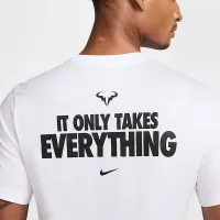 Rafael Nadal мужские Nike Tennis футболка цвет белый