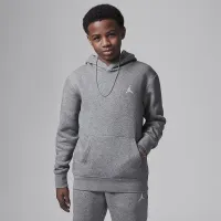 Nike Jordan MJ Brooklyn Big детские Fleece Pullover Толстовка с капюшоном цвет серый
