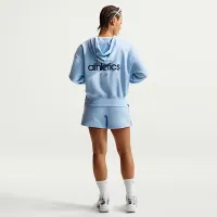 Nike Sportswear Phoenix Fleece женская Pull-Over Толстовка с капюшоном синий
