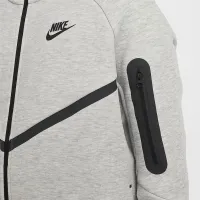 Nike Sportswear Tech Fleece Big дитячі Full-Zip Толстовка з капюшоном (Extended Size) колір сірий