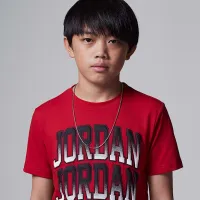 Nike Jordan Big дитячі 3K футболка колір червоний