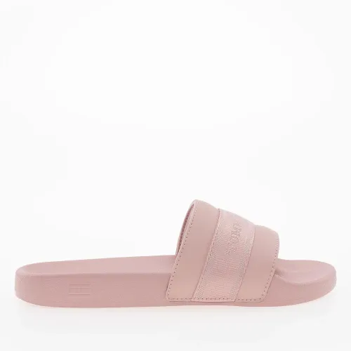 Шльопанці Tommy Hilfiger Poolside With Webbing Slide FW0FW08529-TQN - Рожеві