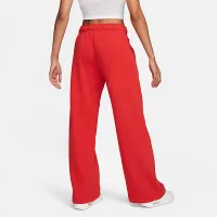 Nike Sportswear Club Fleece жіноча Mid-Rise Wide-Leg Sweatpants колір червоний