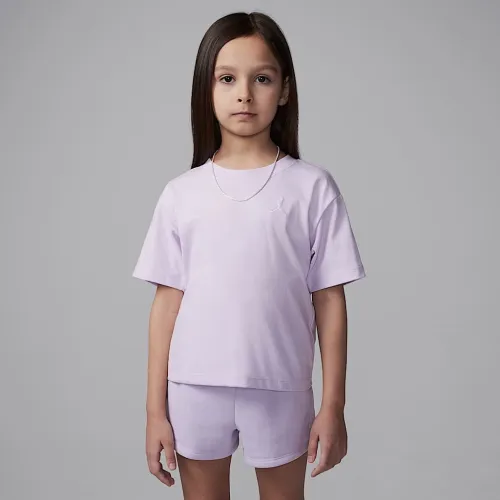 Nike Jordan Brooklyn Essentials Little детские футболка Pink