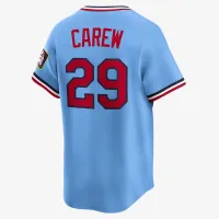 Rod Carew Minnesota Twins Cooperstown чоловічі Nike Dri-FIT ADV MLB Limited Jersey блакитний