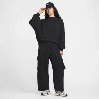 Nike Sportswear Collection жіноча оверсайз Crew-Neck French Terry світшот колір чорний