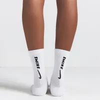 NikeSKIMS жіноча Dri-FIT Crew шкарпетки (3 пар) колір білий
