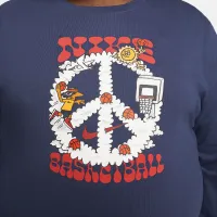 Nike мужские Long-Sleeve баскетбольные футболка синий