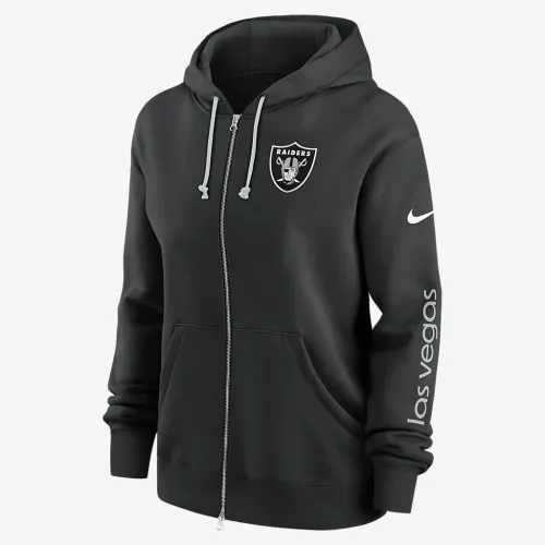 Las Vegas Raiders Phoenix женская Nike NFL Full-Zip Толстовка с капюшоном цвет черный