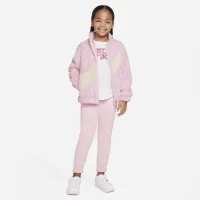 Nike Little детские Swoosh Faux Fur Куртка Pink