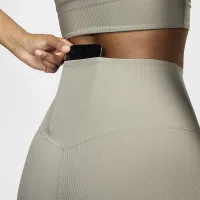 Nike Zenvy Rib жіноча Gentle-Support З високою талією 7/8 лосіни колір зелений