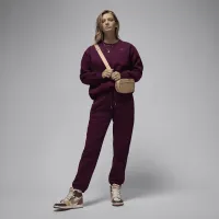 Nike Jordan Flight Fleece женская Crew-Neck свитшот цвет красный