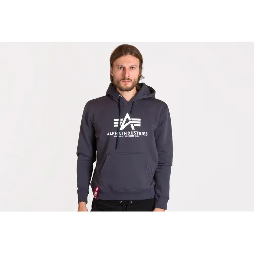 Кофта/футболка Alpha Industries Basic Hoody 17831202 - Серая