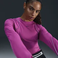 Nike Running Division жіноча Long-Sleeve Running Top колір фіолетовий