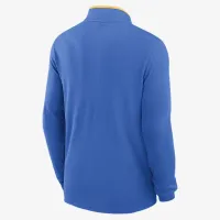 Nike UCLA Victory мужские Jordan Brand Dri-FIT College 1/2-Zip Long-Sleeve Top синий