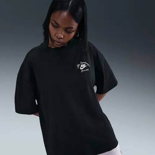 Nike Sportswear жіноча оверсайз футболка колір чорний