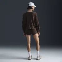 NikeCourt Heritage женская Mid-Rise French Terry Tennis шорты цвет коричневый
