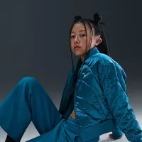 Nike Sportswear Club Fleece Girls' Wide-Leg Pants блакитний