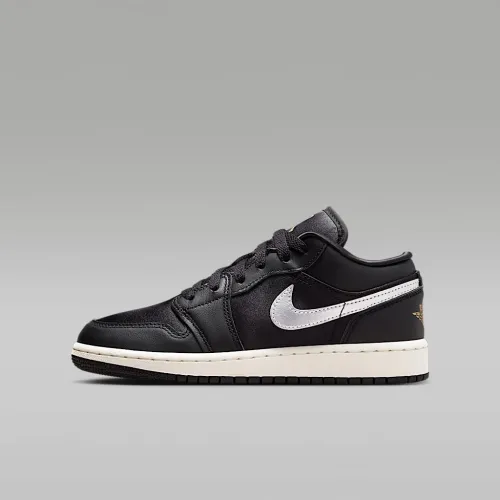 Nike Air Jordan 1 Low SE Big детские Кроссовки цвет черный
