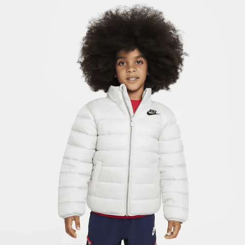 Nike Solid Puffer Куртка Little детские Куртка цвет серый