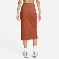 Nike Sportswear Chill Rib женская Slim Midi юбка Orange