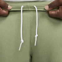 Nike Solo Swoosh мужские Fleece Pants цвет зеленый