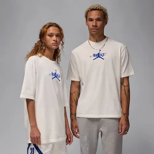 Nike Jordan x Awake NY чоловічі футболка колір білий