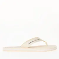 Japonki Tommy Hilfiger Global Stripes Flat Beach Sandal FW0FW07856-AEF - Бежевый