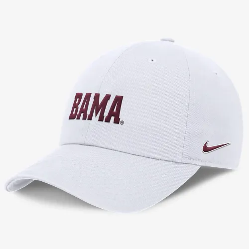 Alabama Crimson Tide On-Field Club мужские Nike Dri-FIT College Adjustable Hat цвет белый