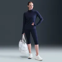 Nike One женская Therma-FIT 1/2-Zip Mid Layer синий