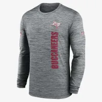 Tampa Bay Buccaneers Sideline Velocity мужские Nike Dri-FIT NFL Long-Sleeve футболка цвет серый