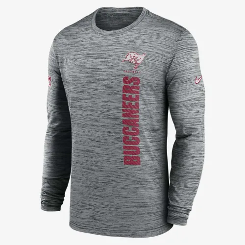 Tampa Bay Buccaneers Sideline Velocity чоловічі Nike Dri-FIT NFL Long-Sleeve футболка колір сірий