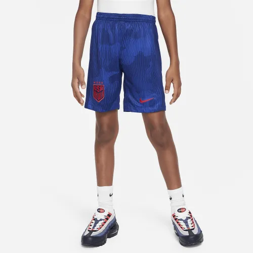 U.S. 2022/23 Stadium Away Big детские Nike Dri-FIT Soccer шорты синий