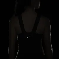 Nike One Fitted женская Dri-FIT Strappy Cropped Tank Top цвет коричневый