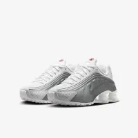 Nike Shox R4 Big детские Кроссовки цвет белый