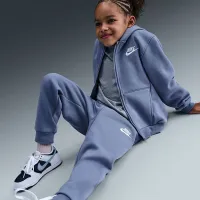 Nike Full-Zip Club набор Little Kids 2-Piece Толстовка с капюшоном набор синий