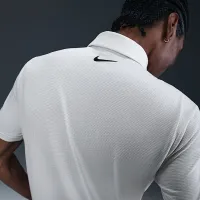 Nike Tour чоловічі Dri-FIT Textuколір червоний для гольфу Polo колір білий