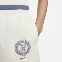 Nike Sportswear Phoenix Fleece Heritage жіноча З високою талією шорти колір коричневий