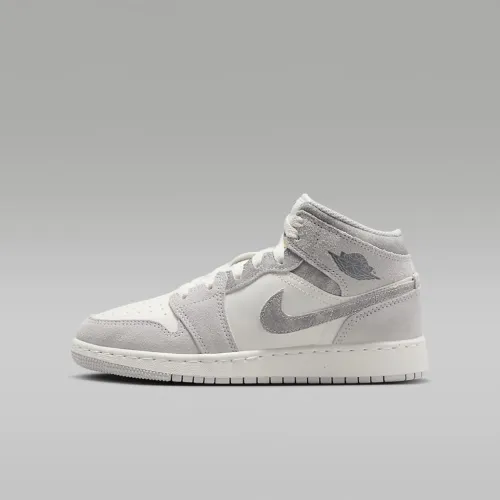 Nike Air Jordan 1 Mid SE Big дитячі Кросівки колір сірий