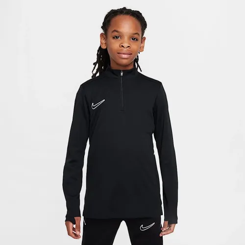 Nike Academy Big детские Dri-FIT Long-Sleeve 1/4-Zip Soccer Drill Top цвет черный