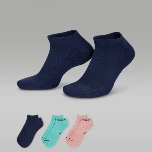 Nike Jordan Everyday No-Show шкарпетки (3 пар) різнокольорові