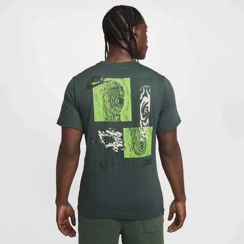 Nike Sportswear Club футболка цвет зеленый