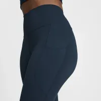 Nike One женская С высокой Талией 7/8 лосины с карманамисиний