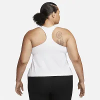 Nike Swoosh женская Medium-Support Padded Sports Bra Tank (большие размеры) цвет белый