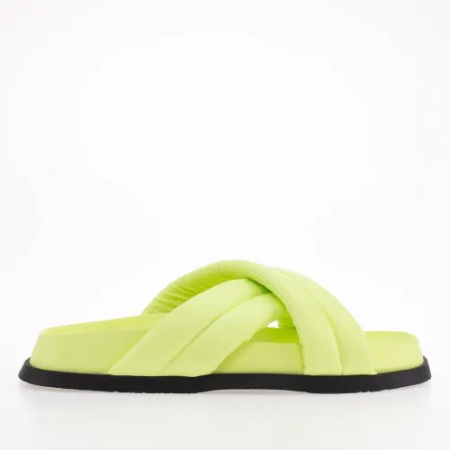 Шльопанці Tommy Jeans Padded Toe босоніжки EN0EN02175-MSA - Зелені