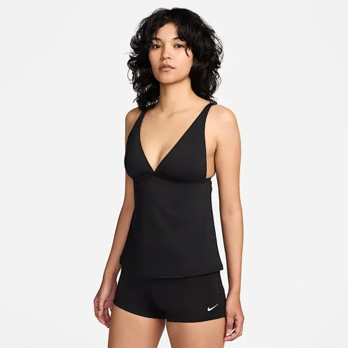 Nike Swim Essential женская V-Neck Tankini Top цвет черный