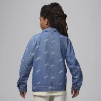 Nike Jordan Flight Heritage Big дитячі Denim Куртка блакитний