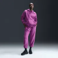 Nike Sportswear Phoenix Fleece женская оверсайз Pullover Толстовка с капюшоном цвет фиолетовый