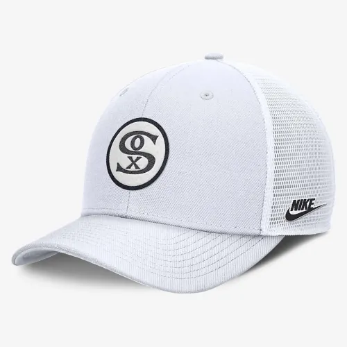Chicago цвет белый Sox Cooperstown Rise мужские Nike Dri-FIT MLB Trucker Adjustable Hat цвет белый