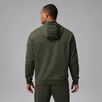 Nike Jordan Sport Crossover мужские Dri-FIT Fleece Graphic Pullover Толстовка с капюшоном цвет зеленый